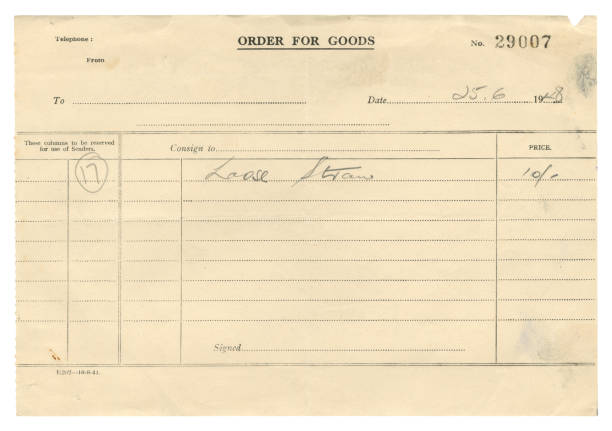 istock Bill for loose straw, 1948 1362412238