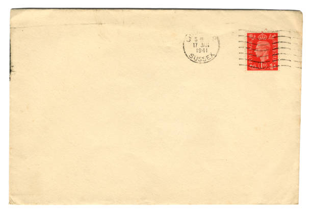 istock Envelope from Chichester, Sussex, 1941, with George VI stamp 1362412761