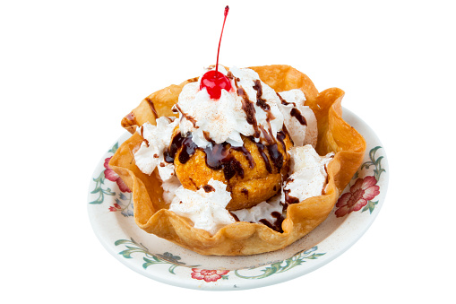 A favorite mexican dessert, fried ice cream