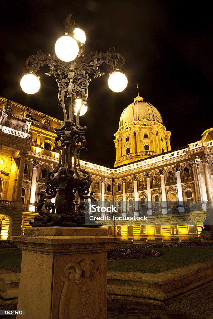 Budapest Schloss Buda - Lizenzfrei Architektonische Säule Stock-Foto