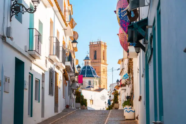 Streets and houses in Altea village