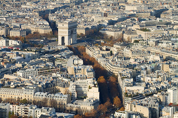 istock Triumph Arch Area, Paris, From Above 136242008
