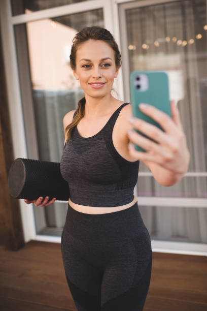 istock Young woman practice yoga 1362424156
