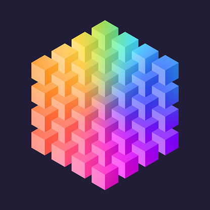 Cryptone Block Cryptocurrency Blockchain Cube Block Symbol Design Stock Illustration ...
