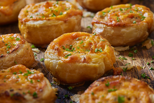 Baked Ham Pinwheel's with  Cheddar Cheese, Parsley and Cream Cheese