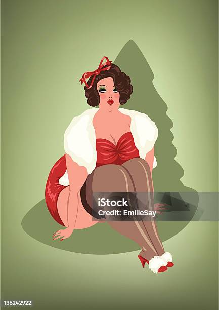 Bbw クリスマスの Pin Up - クリスマスのベクターアート素材や画像を多数ご用意 - クリスマス, ピンナップガール, 窃盗