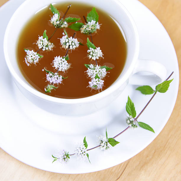 istock Cup of green tea 136243223