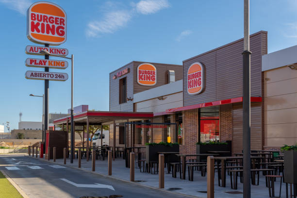 버거 킹 회사의 일반적인 보기 - burger king 뉴스 사진 이미지
