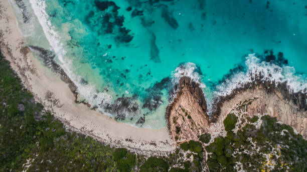 istock Stylized Filter Long Exposure Drone shot of Observatory Point Esperance Western Australia 1362456047