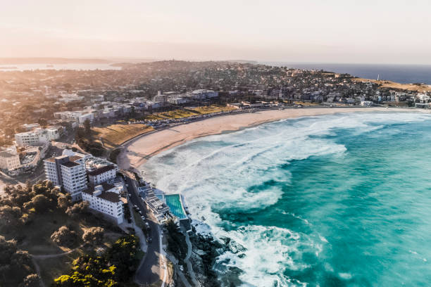 istock Long Exposure Drone Photo of Bondi Beach 1362456836