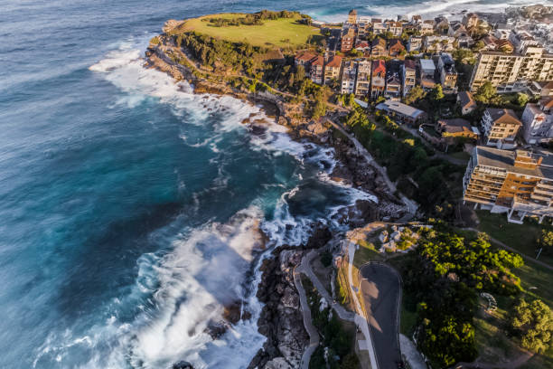 istock Long Exposure Drone Photo of Bondi Beach 1362456872