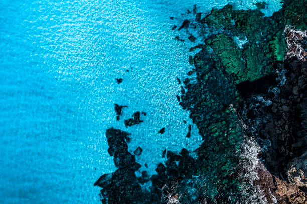 istock Stylized Long Exposure Drone Shot of Queenscliff 1362456932