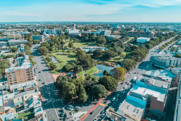 Photo of Drone Shot of Sydney CBD (Victoria Park)