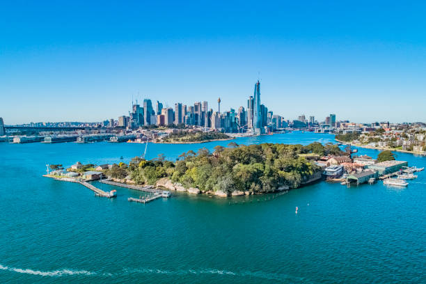 Drone Shot of Goat Island