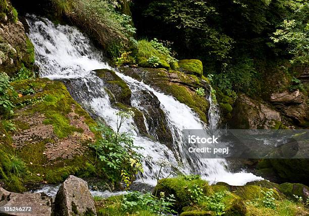 Small Waterfall Stock Photo - Download Image Now - Catalonia, River, Spring - Flowing Water