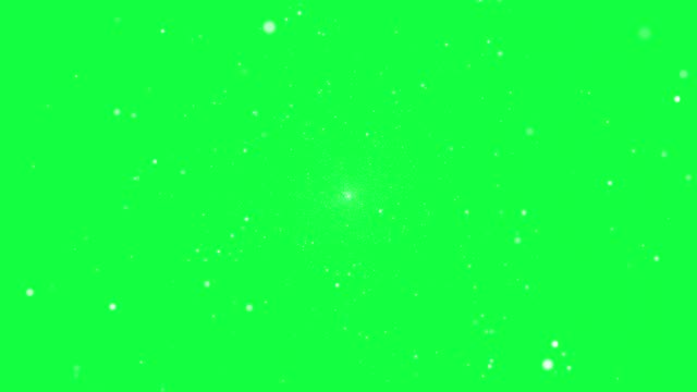 4K Futuristic Particles flow zoom background - Loopable - Green Screen