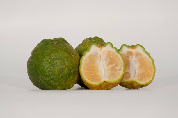 istock isolated on white background,organic bergamot. 1362467649