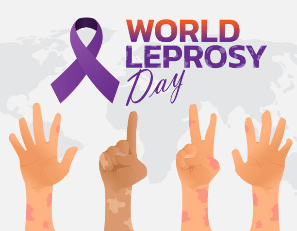 World Leprosy Day Vector illustration on the theme of World Leprosy Day in January leprosy stock illustrations
