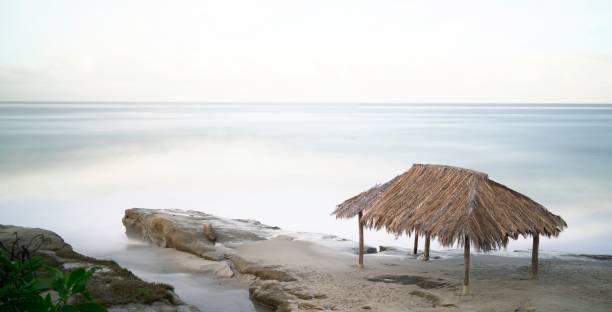 baracca di windansea beach all'alba - la jolla cove foto e immagini stock