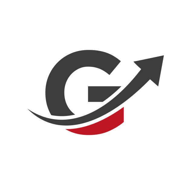 Finance Logo With G Letter Concept. Marketing And Financial Business Logo. Letter G Financial Logo Template With Marketing Growth Arrow Marketing And Financial Business Logo. Letter G Financial Logo Template With Marketing Growth Arrow the letter g stock illustrations