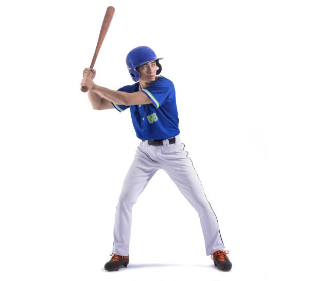 istock Baseball player in action and isolated on white 1362477894