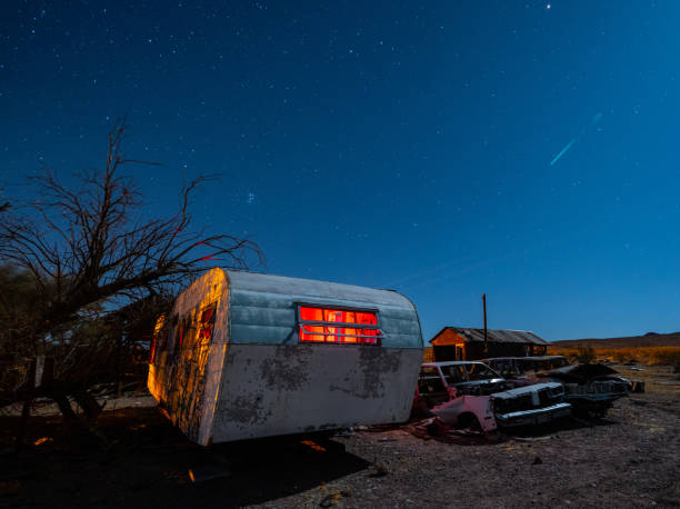 istock Trailer abandoned in desert 1362480827