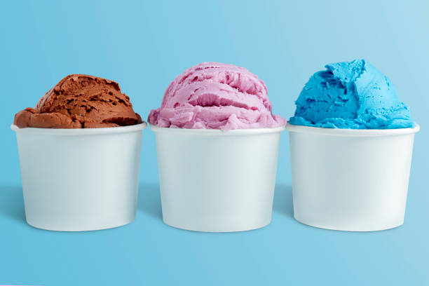 istock Variation of ice cream taste on the bowl 1362487412