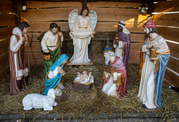 istock Nativity betlehem scene decoration at christmas 1362488587