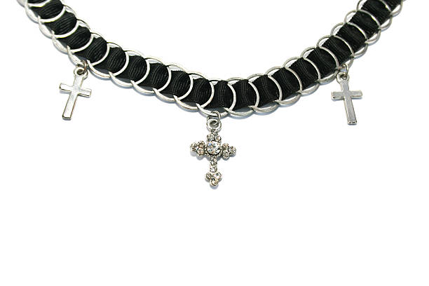 istock Necklace with crosses 136248971