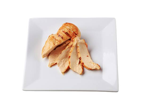 Grilled chicken breast Slices of grilled chicken breast grilled chicken breast stock pictures, royalty-free photos & images