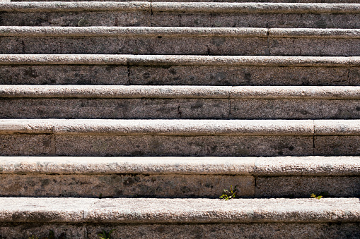 Old stone staircase, full frame image suitable for background. Galicia, Spain.