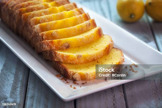 Lemon Cake Loaf Stock Photo - Download Image Now - Lemon Cake, Baked, Cake