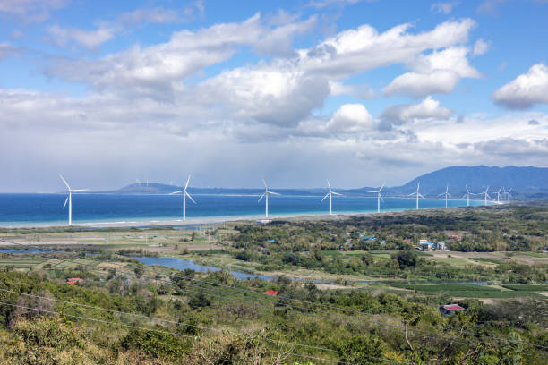 istock Beautiful Windmills landscape at Ilocos norte 1362498171