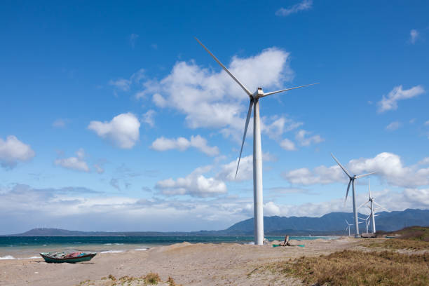 istock Beautiful Windmills landscape at Ilocos norte 1362498479