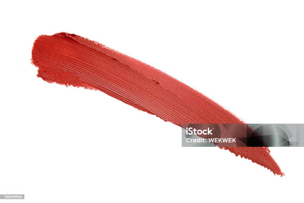 Frotis de lápiz labial rojo - Foto de stock de Pintalabios libre de derechos