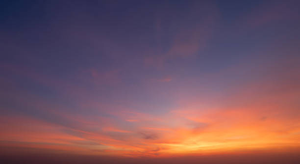 istock Sunset sky. Abstract nature background. Dramatic blue with orange colorful clouds in twilight time. 1362510387