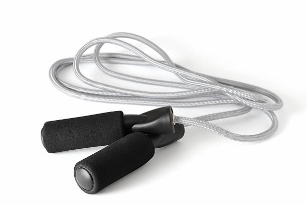 Silver Jump Rope stock photo
