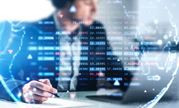 istock Businessman in formal suit is typing message on laptop 1362511747