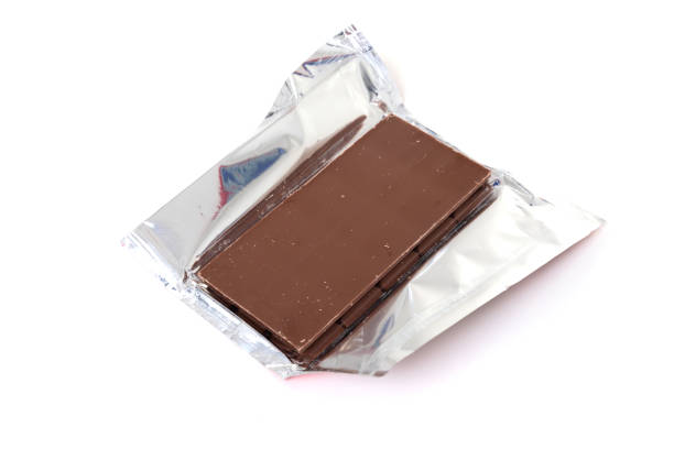 istock chocolate bar in foil on white isolated background 1362513003