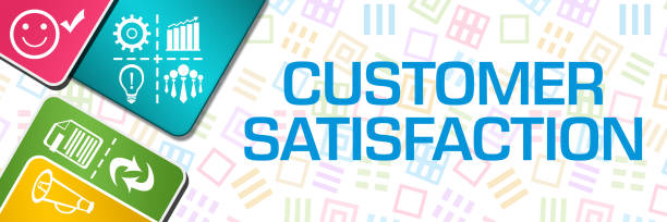 istock Customer Satisfaction Colourful Rounded Squares Business Symbols 1362513970