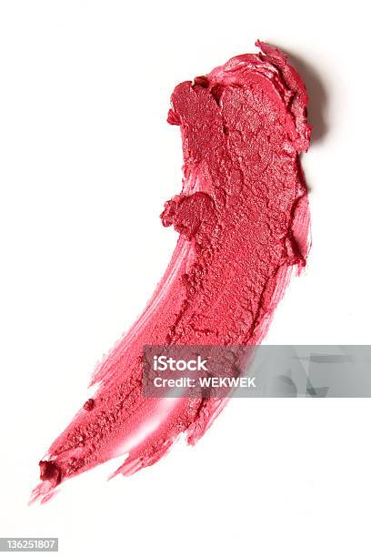 Rote Lippenstift Smears Stockfoto und mehr Bilder von Farbbild - Farbbild, Fotografie, Lippenstift