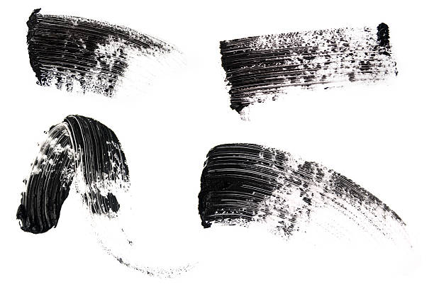 Sbavatura di make-up (mascara) - foto stock