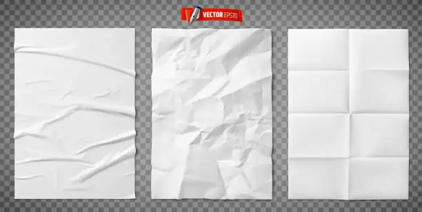 Vector illustration of Vector realistic paper textures