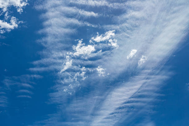 istock Cirrus and Stratus clouds in dramatic blue sky over Cape Town 1362533364