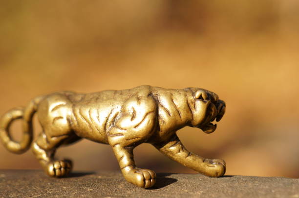 istock Metal tiger close-up. 1362535477