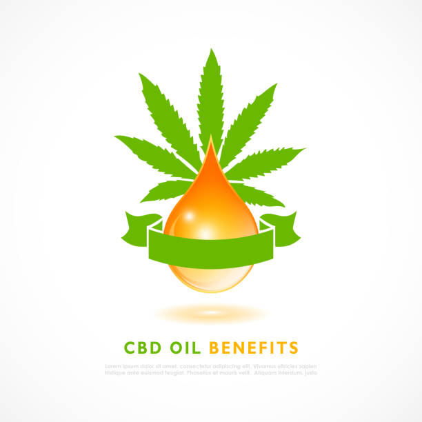 Cbd oil drop, vector poster design Cbd oil poster design on white background rosin stock illustrations
