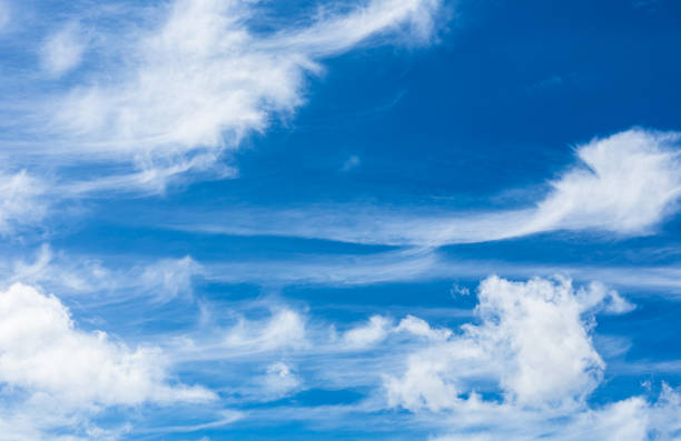 istock Cirrus and Stratus clouds in dramatic blue sky over Cape Town 1362539883