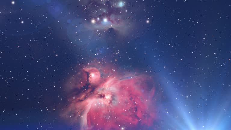 Milky Way stars and starry skies. Orion nebula.