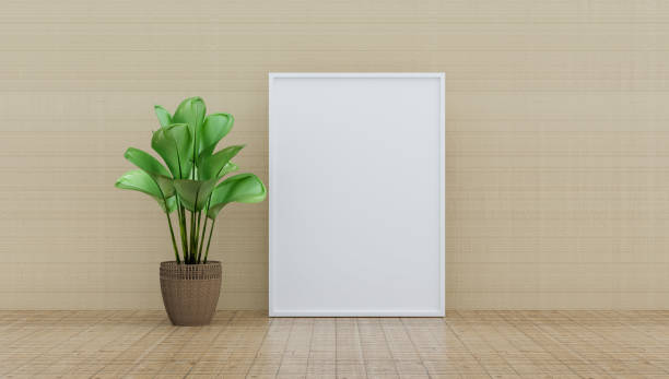 istock Nature mock up with white board in cleaning room 1362552648