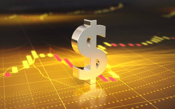 istock Dollar Sign on digital graphic background 1362555795